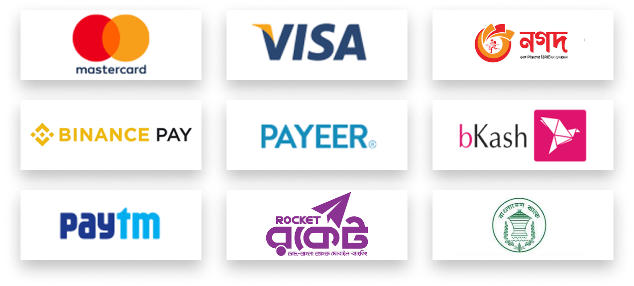 We Accept All Major Payment Methods